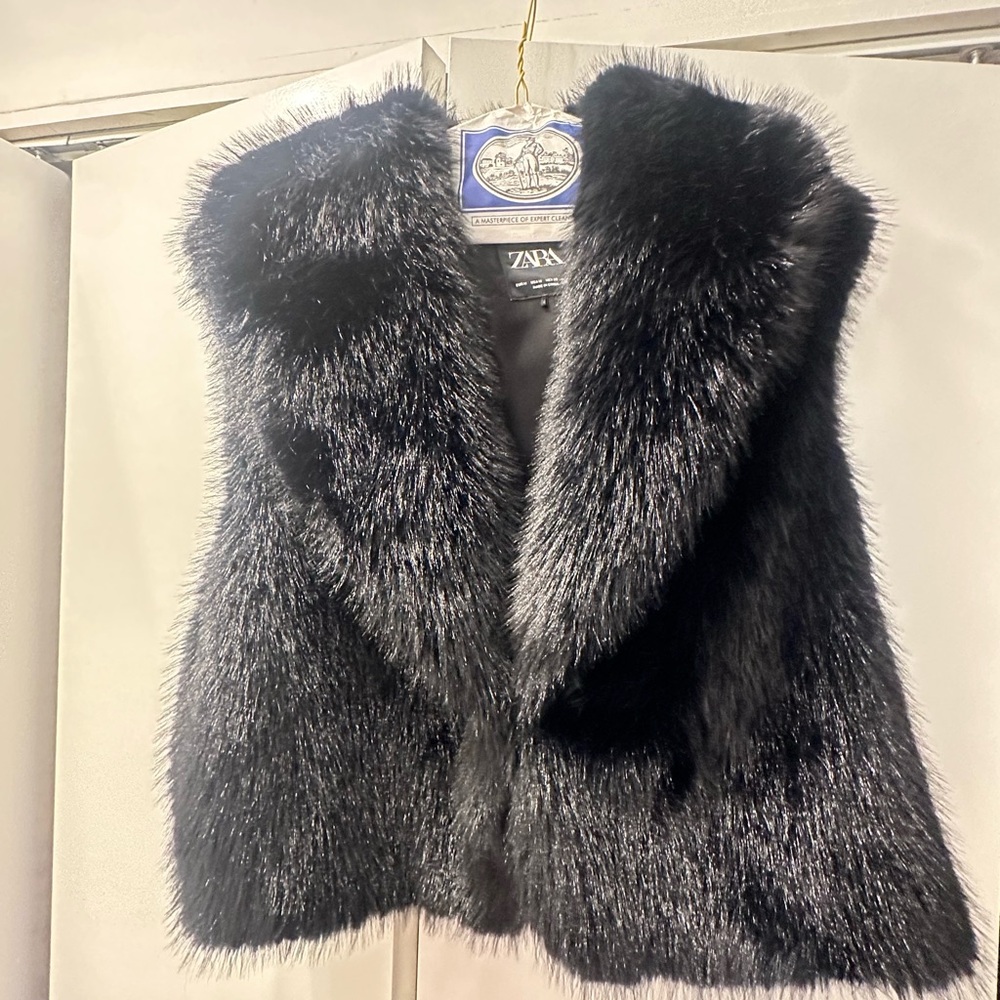 Zara Faux Fur Vest